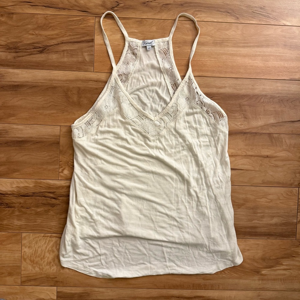 Elegant Cream Lace Trim Women's Top by Kismet